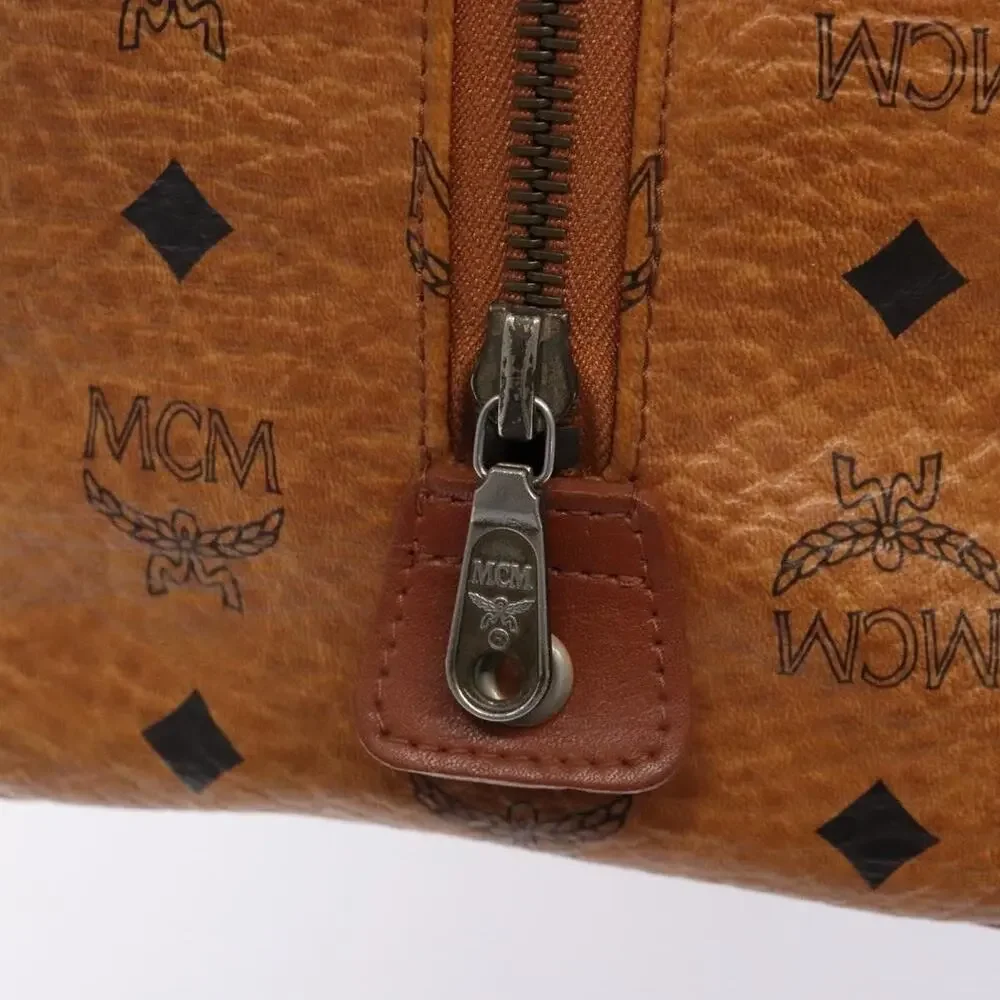 MCM Logogram Visetos Handbag Brown